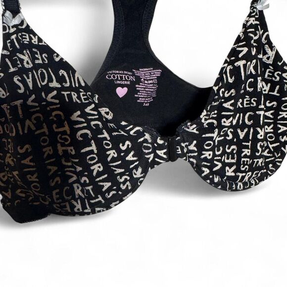Victorias Secret Cotton Lingerie Racerback Bra Size 34B - Picture 2 of 4